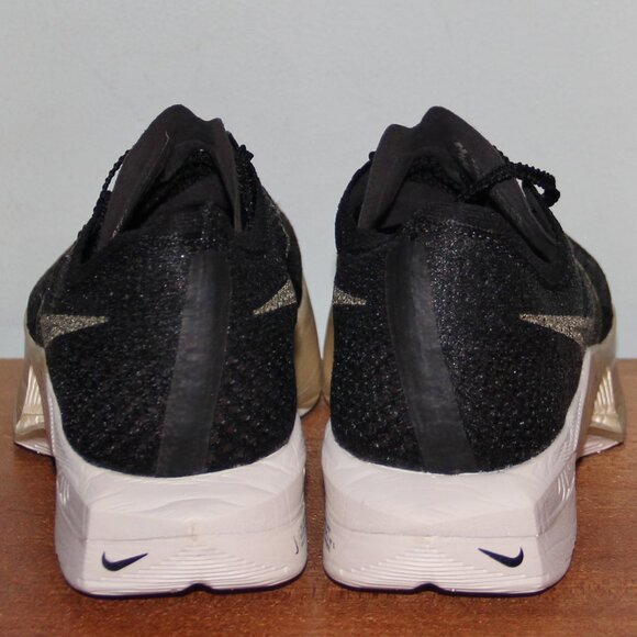 Nike ZoomX VaporFly Next% 3 Running Shoes Black Metallic Gold Men 7 7.5 9.5 - Picture 5 of 6